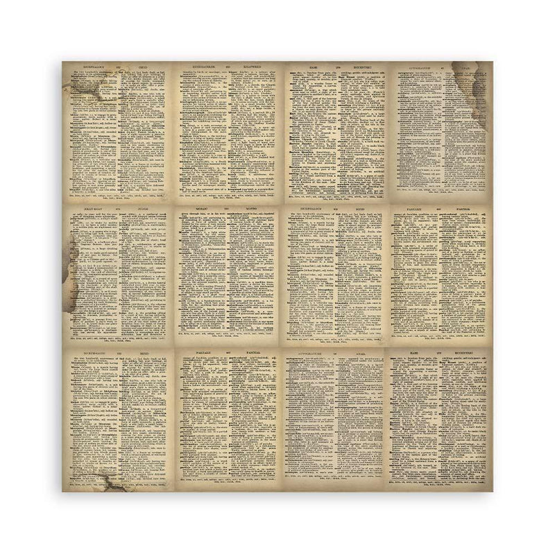 Scrapbooking Pad 10 sheets 12"x12" Maxi Background selection - Voyages Fantastiques - Root & Company