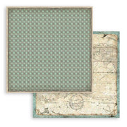 Scrapbooking Pad 10 sheets 12"x12" Maxi Background selection - Voyages Fantastiques - Root & Company