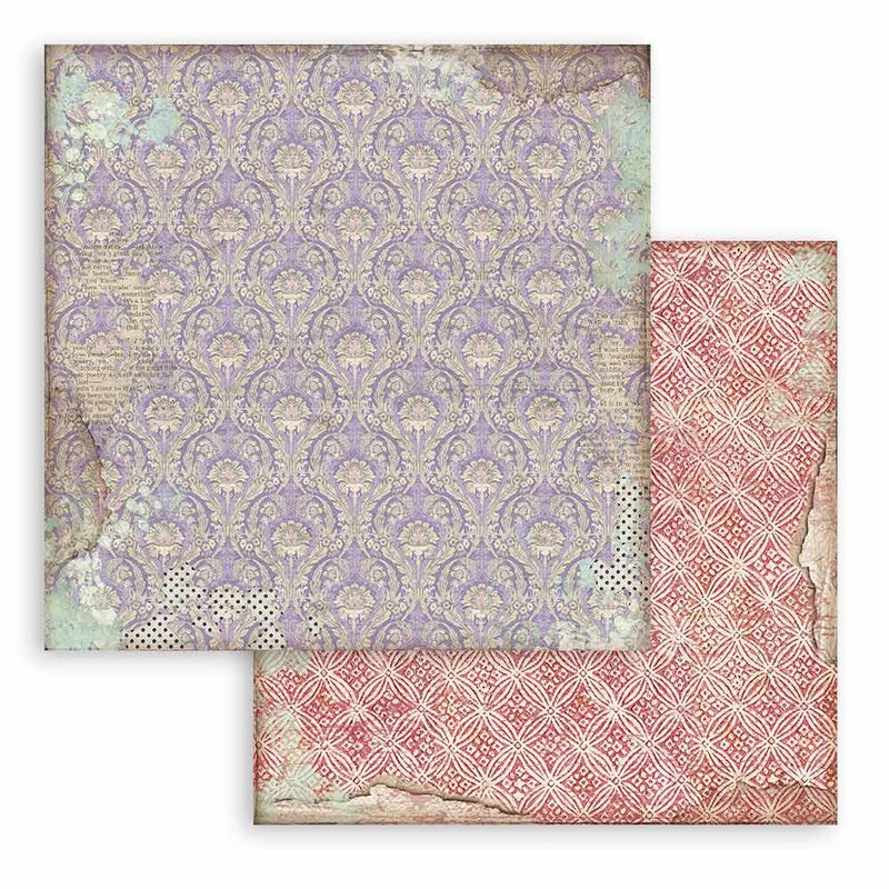 Scrapbooking Small Pad 10 Sheets 8"X8" Backgrounds Selection - Alice - Root & Company