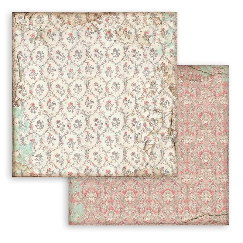 Scrapbooking Small Pad 10 Sheets 8"X8" Backgrounds Selection - Alice - Root & Company