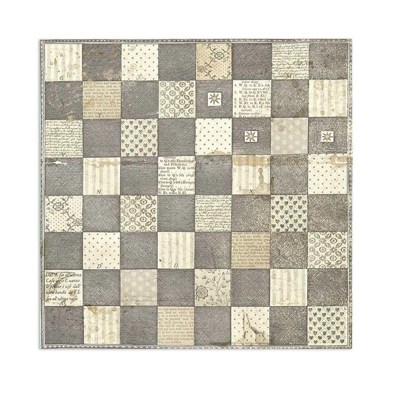Scrapbooking Small Pad 10 Sheets 8"X8" Backgrounds Selection - Alice - Root & Company