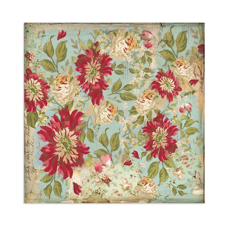 Scrapbooking Small Pad 10 Sheets 8"X8" Backgrounds Selection - Alice - Root & Company
