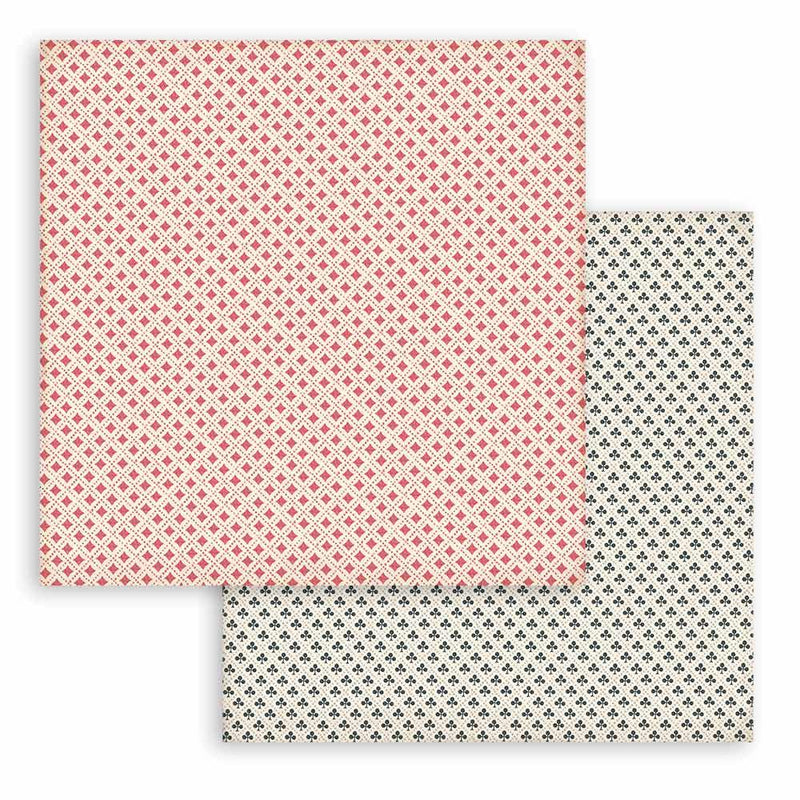 Scrapbooking Small Pad 10 Sheets 8"X8" Backgrounds Selection - Alice - Root & Company