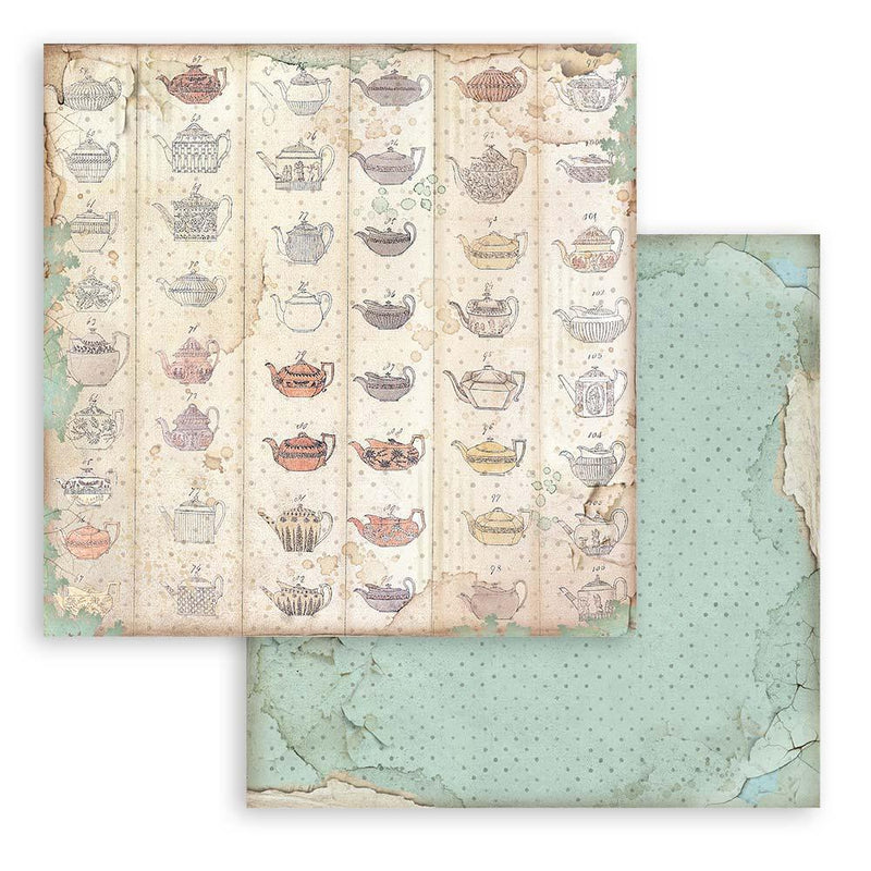 Scrapbooking Small Pad 10 Sheets 8"X8" Backgrounds Selection - Alice - Root & Company