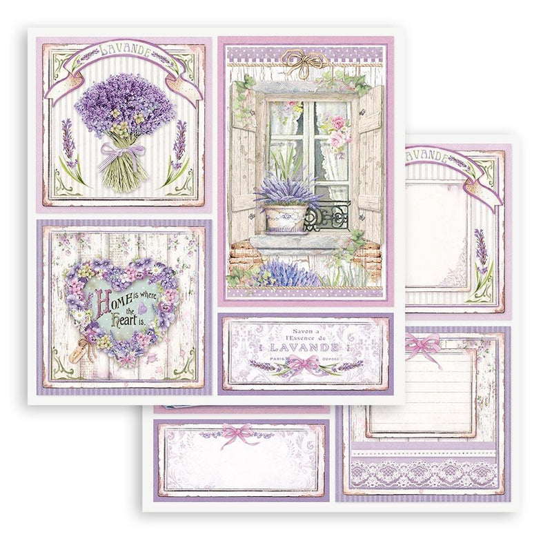Scrapbooking Small Pad 10 sheets 8"X8" - Provence - Root & Company