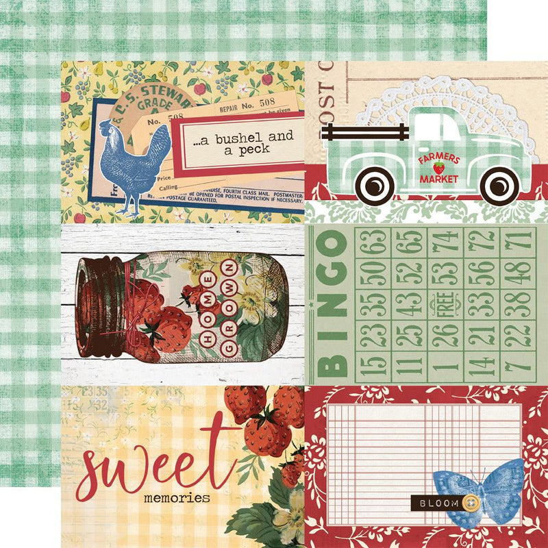 Simple Stories - Simple Vintage Berry Fields Collection - 12 x 12 Double Sided Paper - Root & Company