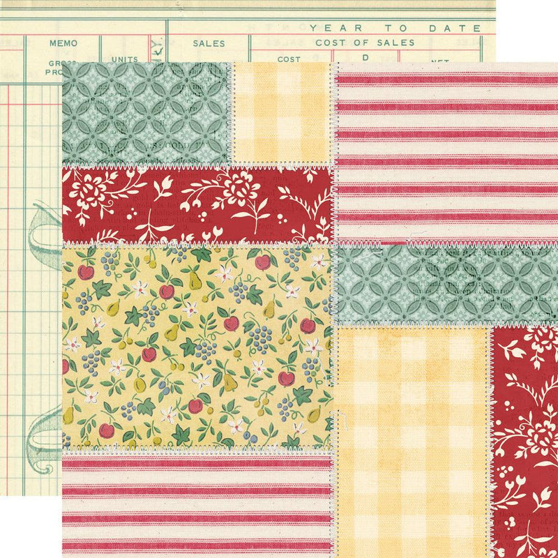 Simple Stories - Simple Vintage Berry Fields Collection - 12 x 12 Double Sided Paper - Root & Company