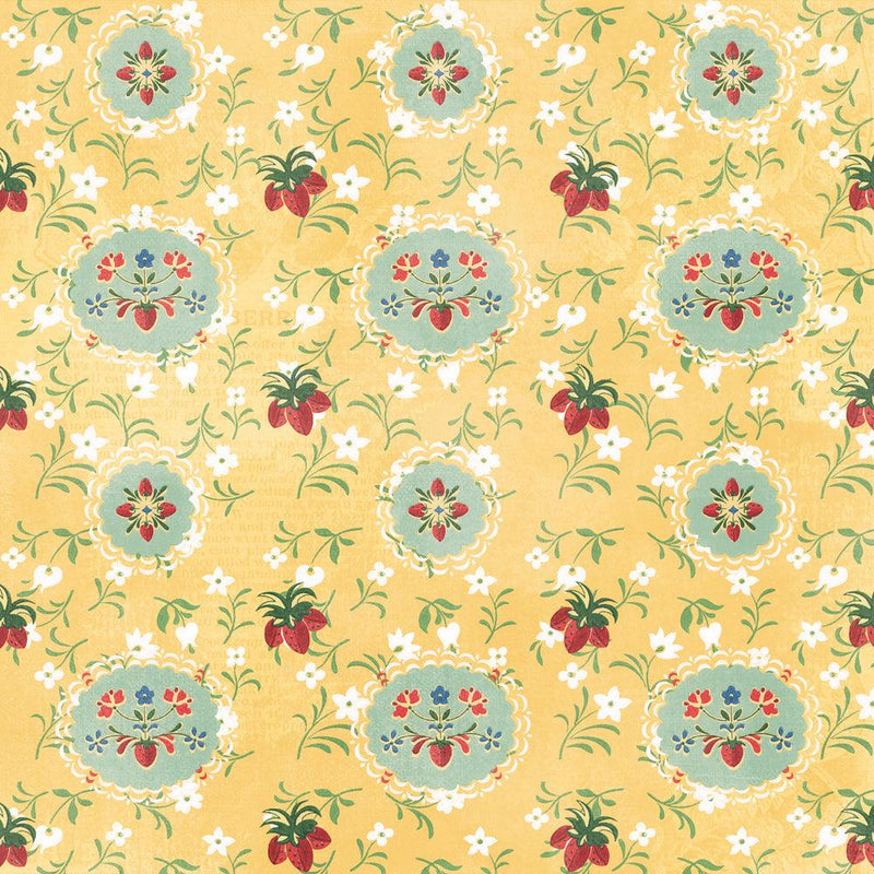 Simple Stories - Simple Vintage Berry Fields Collection - 12 x 12 Double Sided Paper - Root & Company