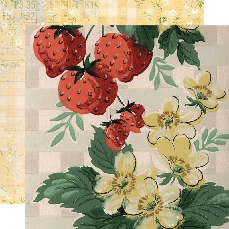 Simple Stories - Simple Vintage Berry Fields Collection - 12 x 12 Double Sided Paper - Root & Company