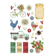 Simple Stories - Simple Vintage Berry Fields Collection - Sticker Book - Root & Company