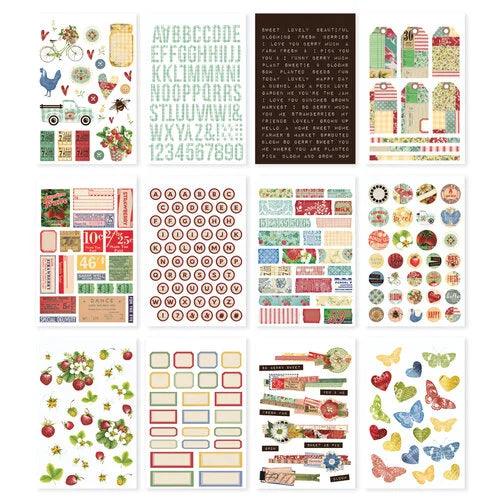 Simple Stories - Simple Vintage Berry Fields Collection - Sticker Book - Root & Company