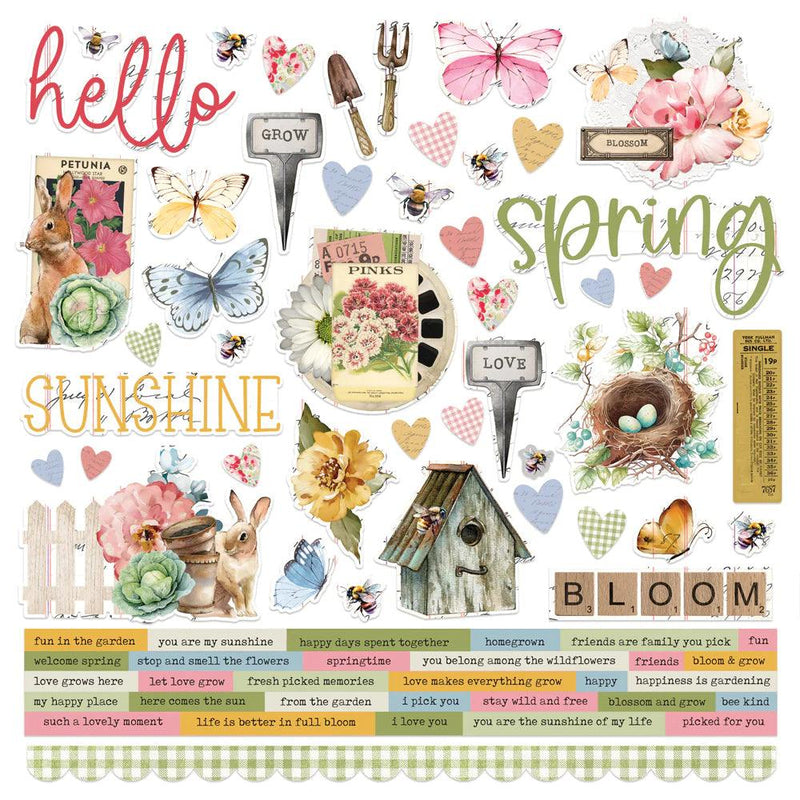 Simple Stories - Simple Vintage Spring Garden Collection - 12 x 12 Cardstock Stickers - Root & Company