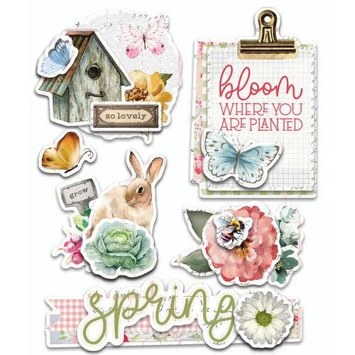 Simple Stories - Simple Vintage Spring Garden Collection - Layered Chipboard - Root & Company