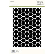 Simple Stories - Simple Vintage Spring Garden Collection - Stencil - Honeycomb - Root & Company