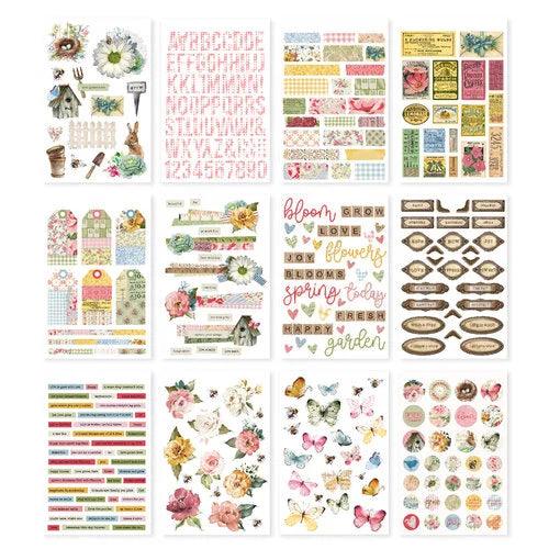 Simple Stories - Simple Vintage Spring Garden Collection - Sticker Book - Root & Company
