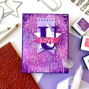 Sparkling Fireworks Bold Prints Rubber Cling Stamp - Root & Company
