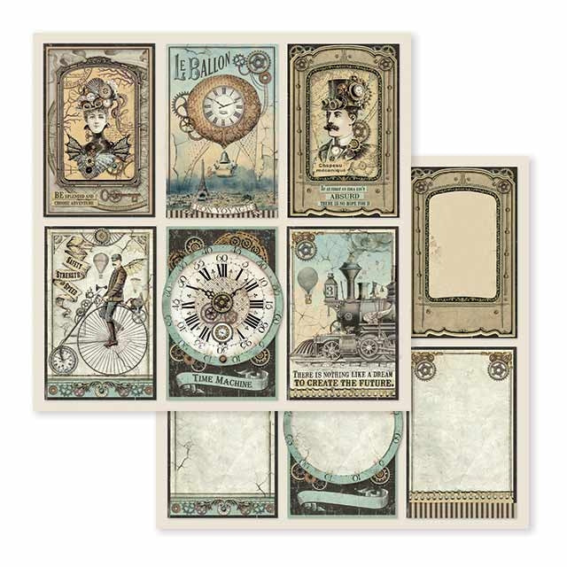 Stamperia - Voyages Fantastique - 12 x 12 Double Sided Paper - Cards