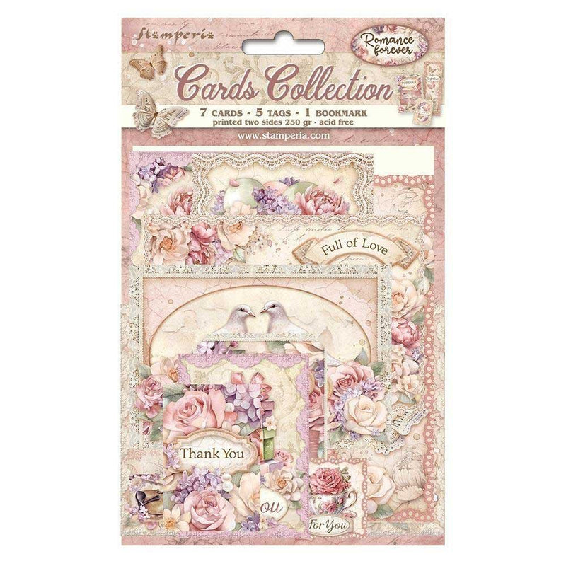Stamperia Romance Forever Collection - Cards Collection - Root & Company