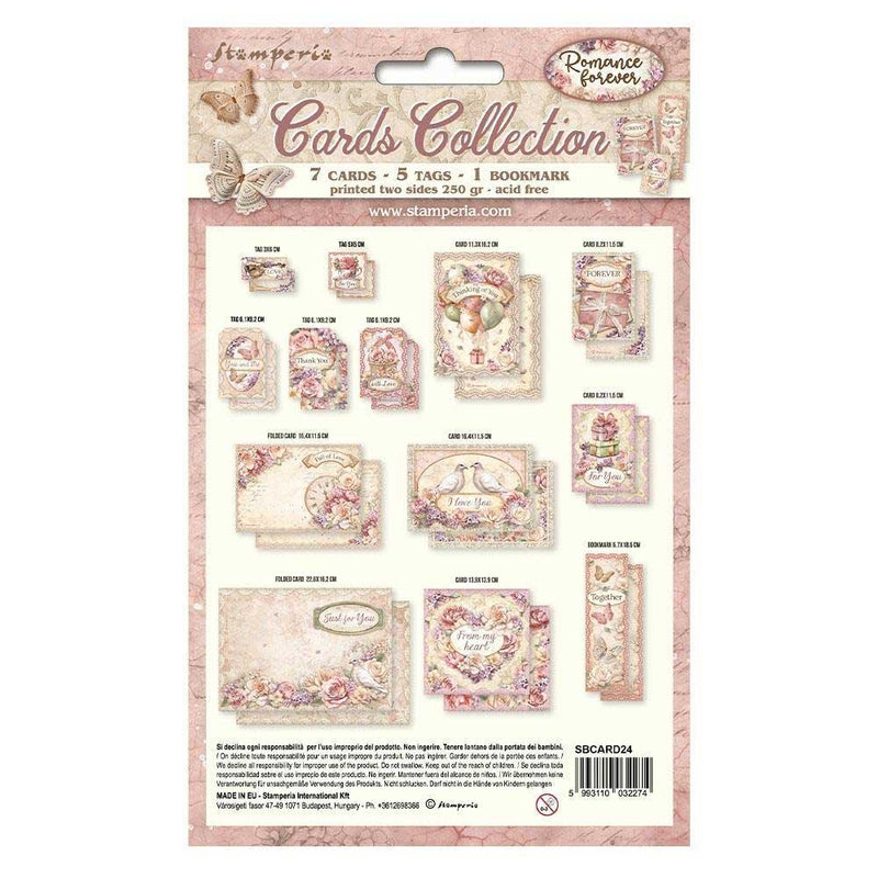 Stamperia Romance Forever Collection - Cards Collection - Root & Company