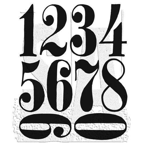 Stampers Anonymous - Tim Holtz - Cling Mounted Rubber Stamps - Numeric - Root & Company