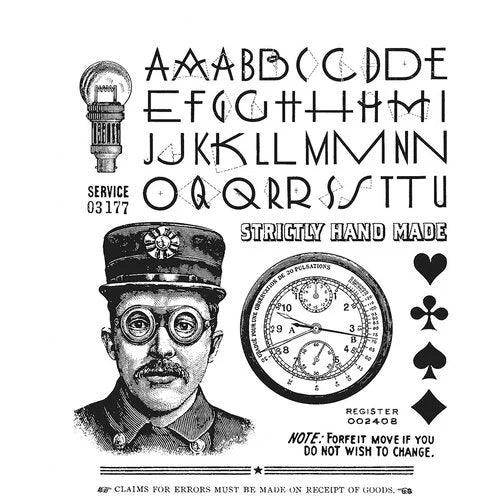 Stampers Anonymous - Tim Holtz - Cling Mounted Rubber Stamps - The Inspector - Root & Company