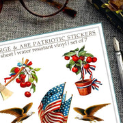 Sticker Set - 4th of July - George and Abe - Root & Company