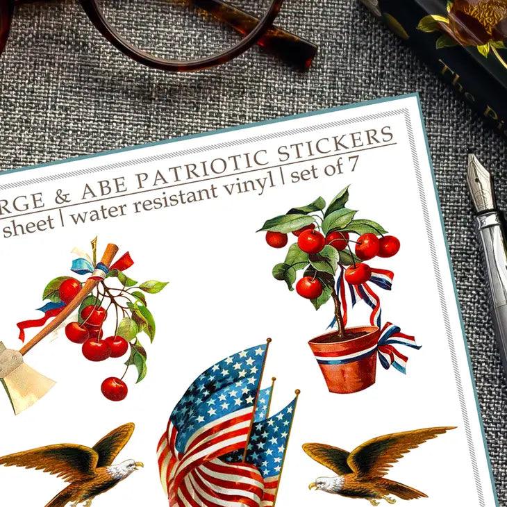 Sticker Set - 4th of July - George and Abe - Root & Company