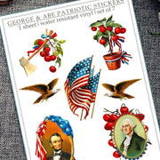 Sticker Set - 4th of July - George and Abe - Root & Company