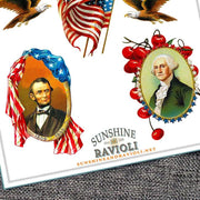Sticker Set - 4th of July - George and Abe - Root & Company