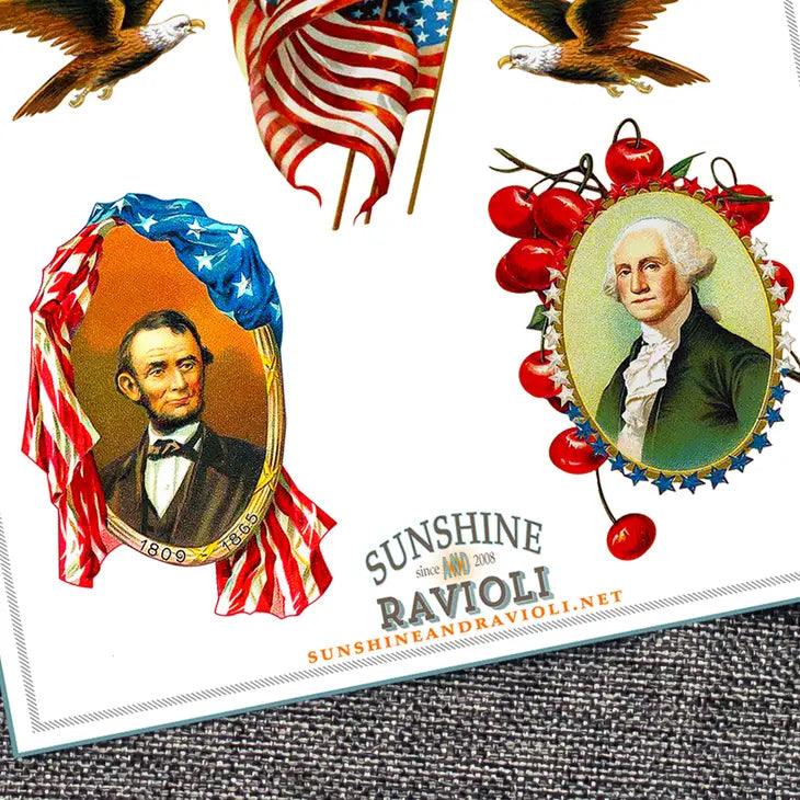 Sticker Set - 4th of July - George and Abe - Root & Company
