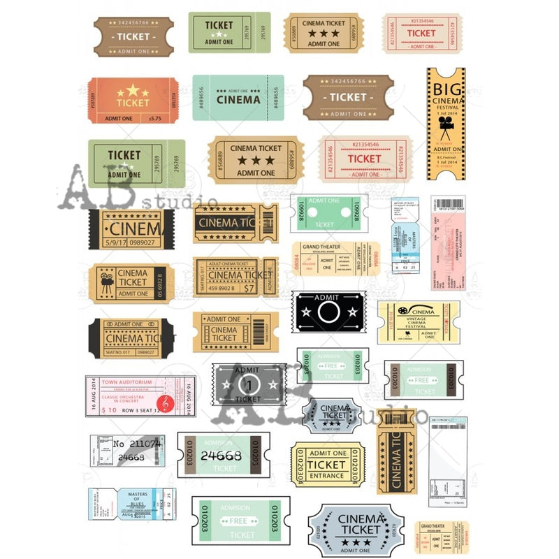 ABstudio - Paper Sticker Sheet - No. 0027