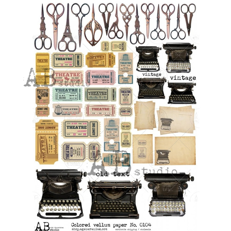 ABstudio - Paper Sticker Sheet - No. 0040