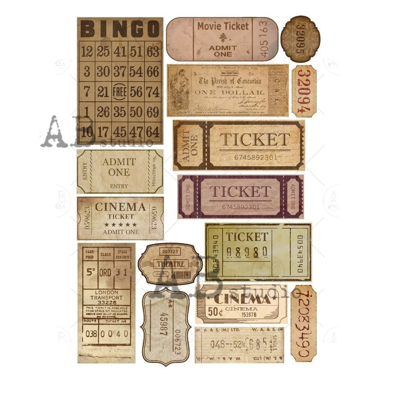 ABstudio - Paper Sticker Sheet - No. 0054