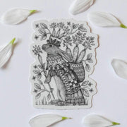 The Easter Parade Rabbit | Vinyl Sticker - Root & Company