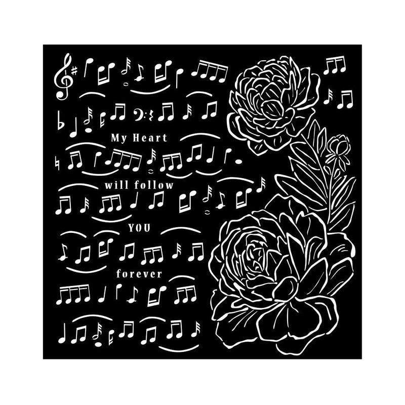 Thick Stencil - Precious Music and Peony - Root & Company