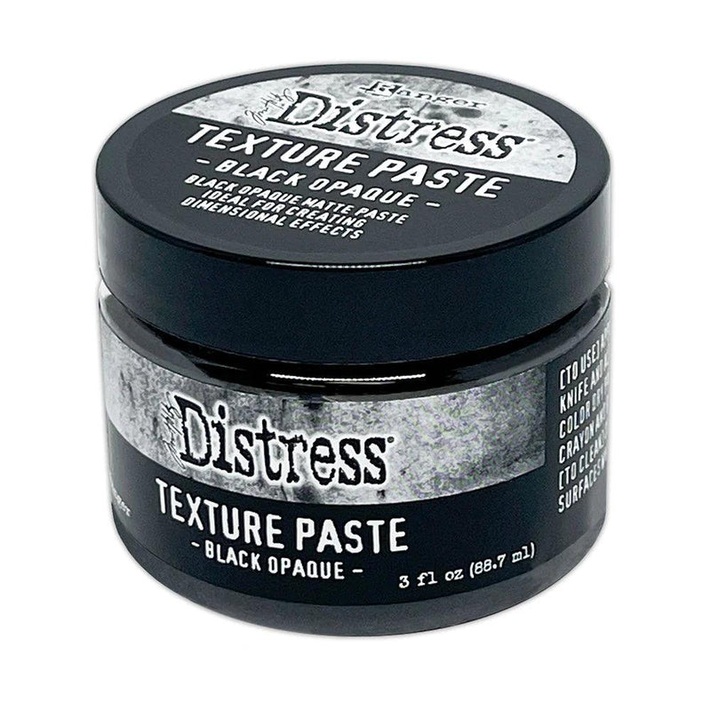 Tim Holtz Distress Halloween Texture Paste Black Opaque Ranger - Root & Company