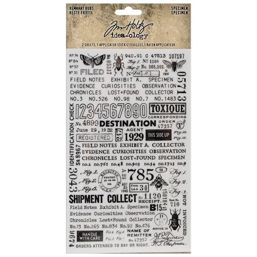 Tim Holtz Idea-ology SPECIMEN Remnant Rubs - Root & Company