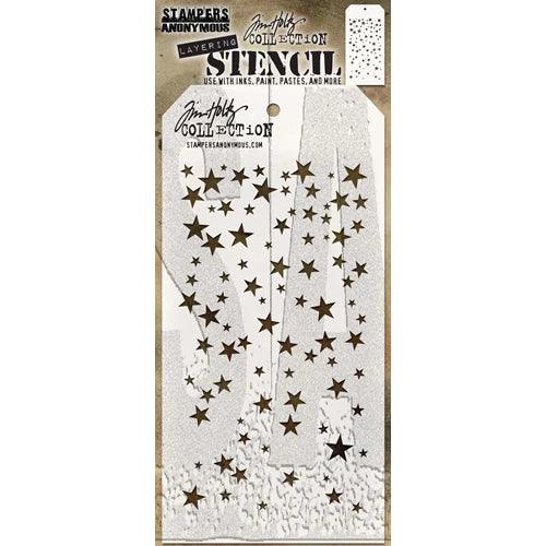 Tim Holtz Layering Stencil Falling Stars - Root & Company