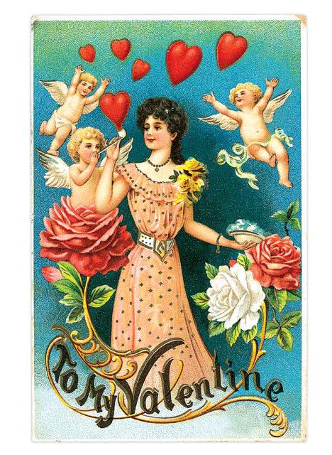 Valentine's Day Postcard Box - 36 Unique Vintage Postcards - Root & Company