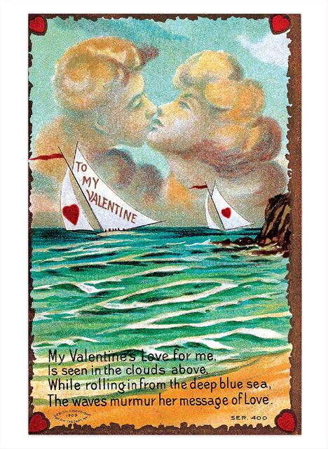Valentine's Day Postcard Box - 36 Unique Vintage Postcards - Root & Company