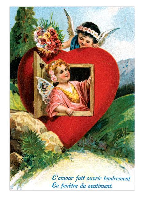 Valentine's Day Postcard Box - 36 Unique Vintage Postcards - Root & Company