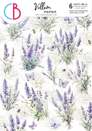 Vellum Morning In Provence Paper Patterns A4 6/Pkg - Root & Company