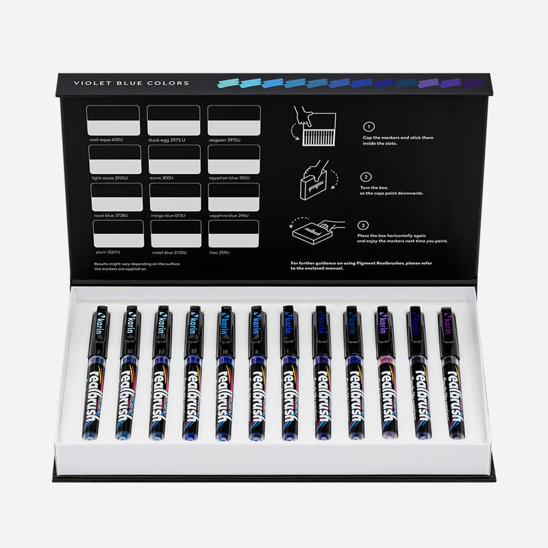 Karin - Realbrush Pigment Violet-Blue Colors Collection