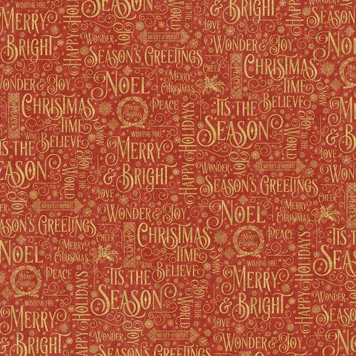 Warm Wishes Collection - 12 x 12 Double Sided Paper - Holiday Hello - Root & Company