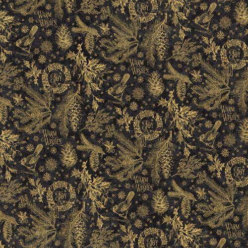 Warm Wishes Collection - 12 x 12 Double Sided Paper - Warm Wishes - Root & Company