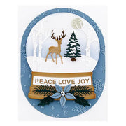 Woodland Scene Etched Dies From The Simon's Snow Globes Collection By Simon Hurley - Root & Company