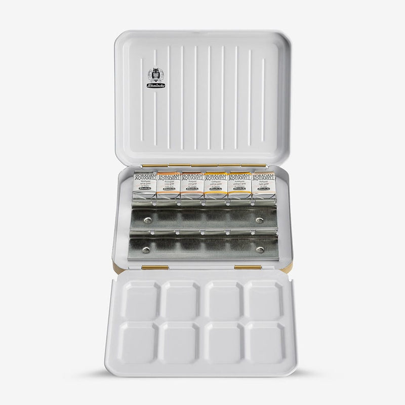 Schmincke - Horadam Aquarell - Watercolor Gold Edition Metal Set 6 Half Pans