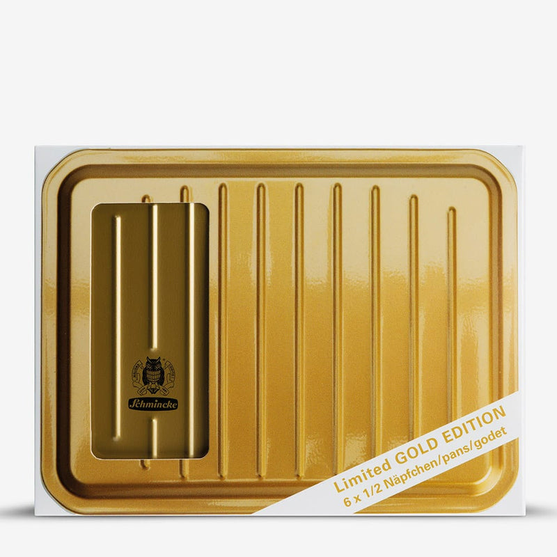 Schmincke - Horadam Aquarell - Watercolor Gold Edition Metal Set 6 Half Pans