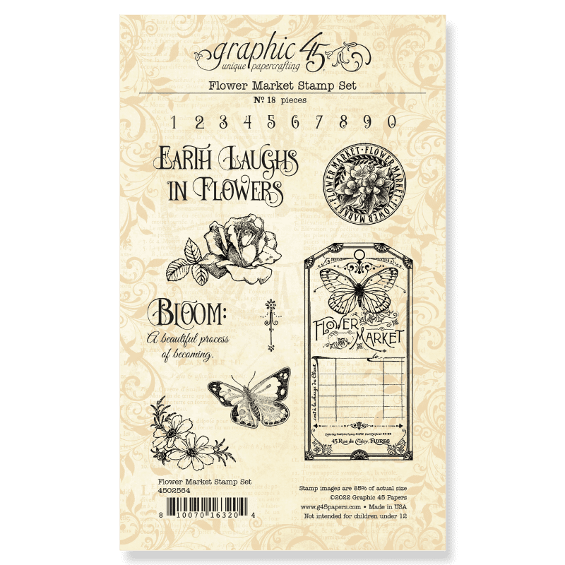 Flower Market 4x6 Stamp Set - Root & Company