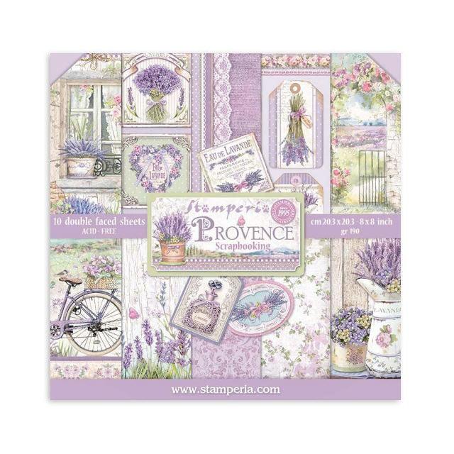 Scrapbooking Small Pad 10 sheets 8"X8" - Provence - Root & Company